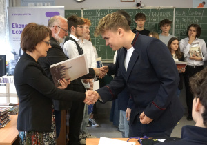 Gratulacje dla uczestnika od Pani Dyrektor Bogumiły Ziółkowskiej-Pawlak