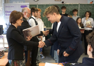 Gratulacje dla uczestnika od Pani Dyrektor Bogumiły Ziółkowskiej-Pawlak