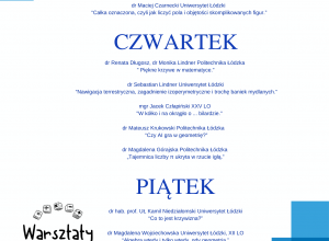 Warsztaty matematyczne – Grotniki 2026